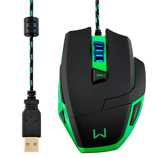 Mouse Gamer Usb Warrior Macro 3200dpi Mo245