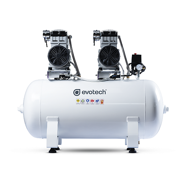 Compressor Odontológico 150 Litros - 4 HP - 20 PCM - p/ até 5 consultórios*