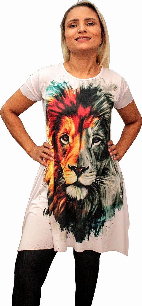 Bata dança - Leão aquarela