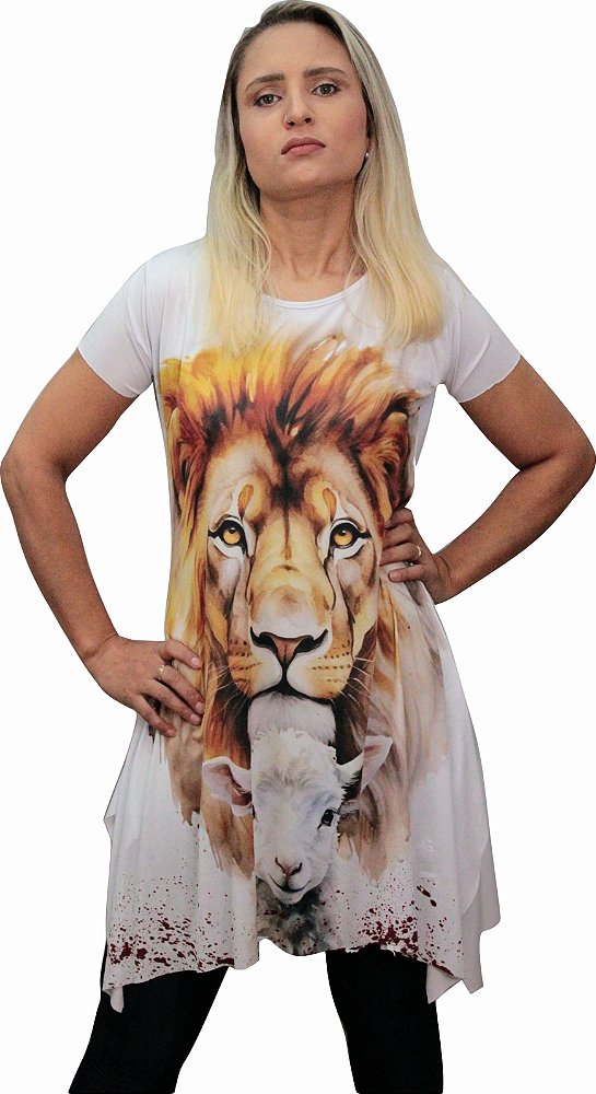 Bata dança - Leão e o cordeiro branco