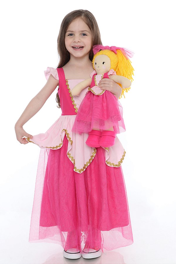 Vestido Fantasia Princesa Aurora 