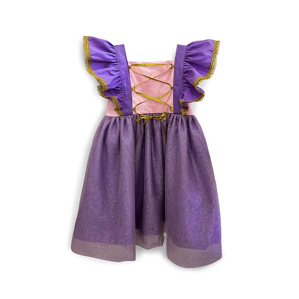 Vestido Fantasia Infantil - Fiona Lilás (Shrek Terceiro)