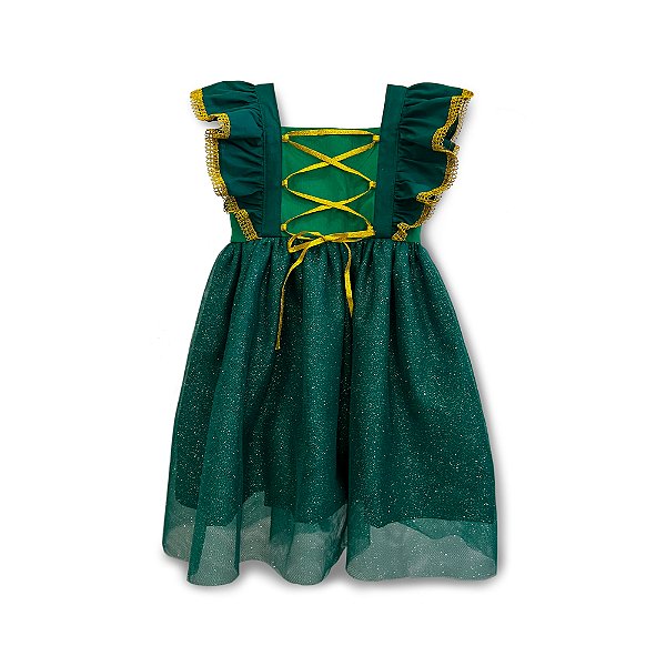 Vestido Fantasia Infantil - Princesa Fiona - Shrek