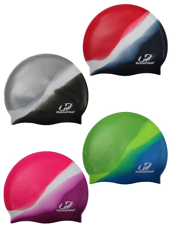 Touca de Natação Silicone Multicor - Hammerhead