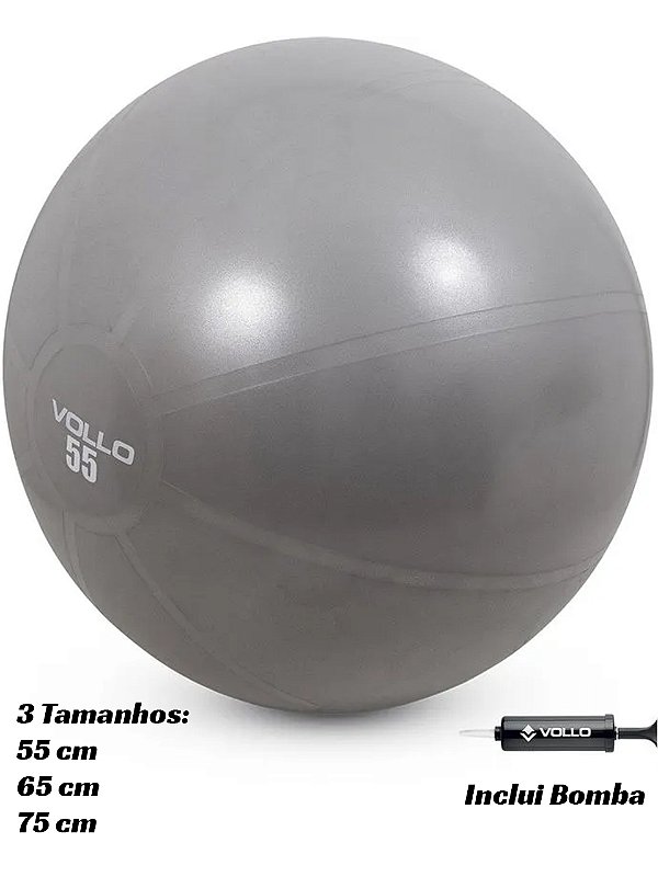 Bola Suíça com Bomba para Pilates Yoga - Vollo