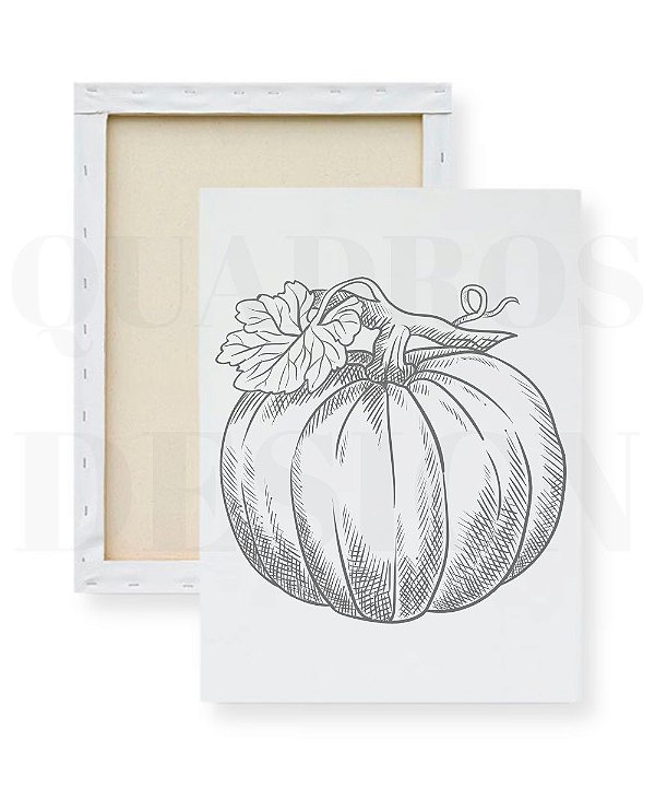 Tela Infantil para Pintar - Abóbora