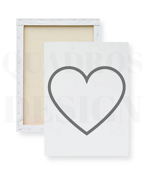 Tela para Pintura Infantil - Coração