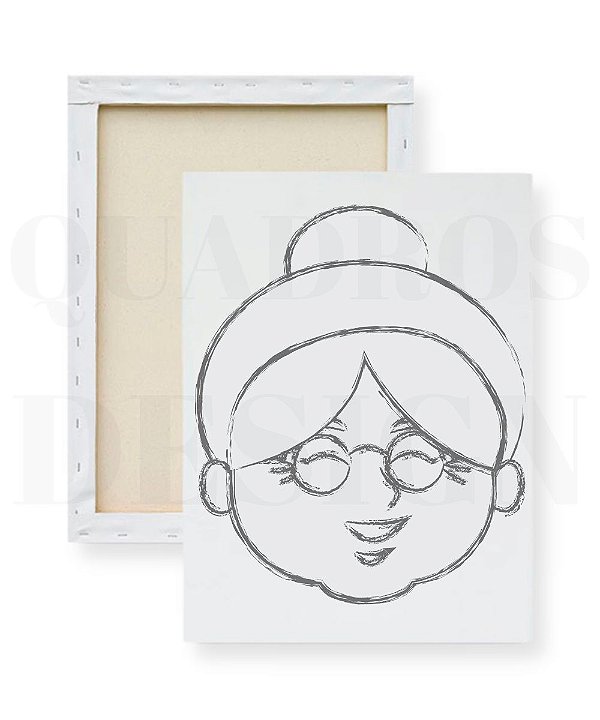 Tela para Pintura Infantil - Vovózinha