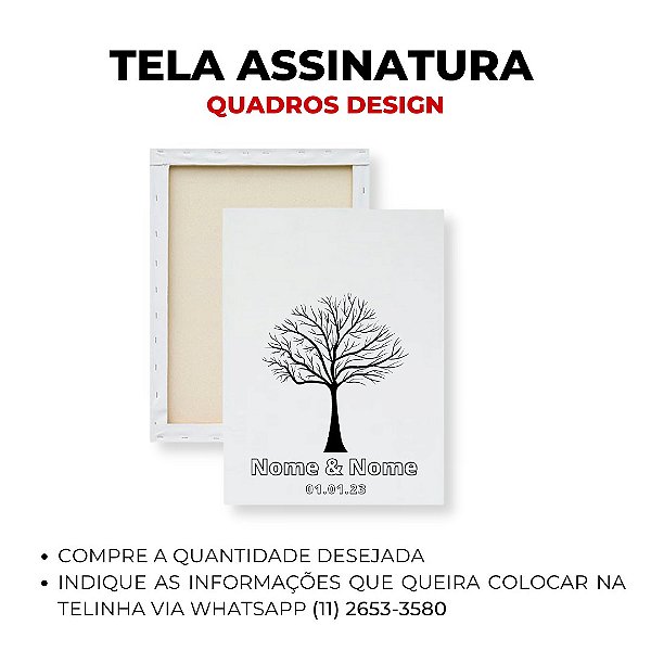 Tela Árvore Assinatura - Modelo 3