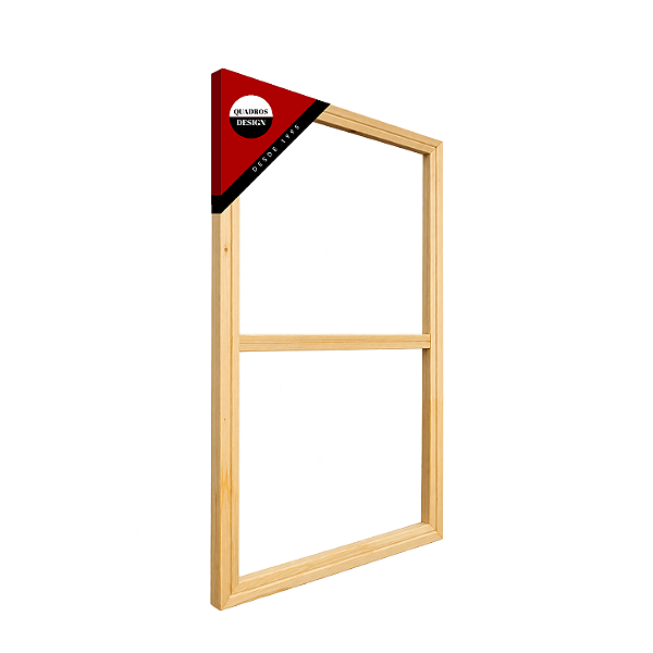Chassis para Tela 50x100 cm - Madeira Chanfrada Sistema Anti-Marcas