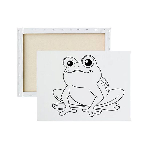 Tela para pintura infantil - Sapo