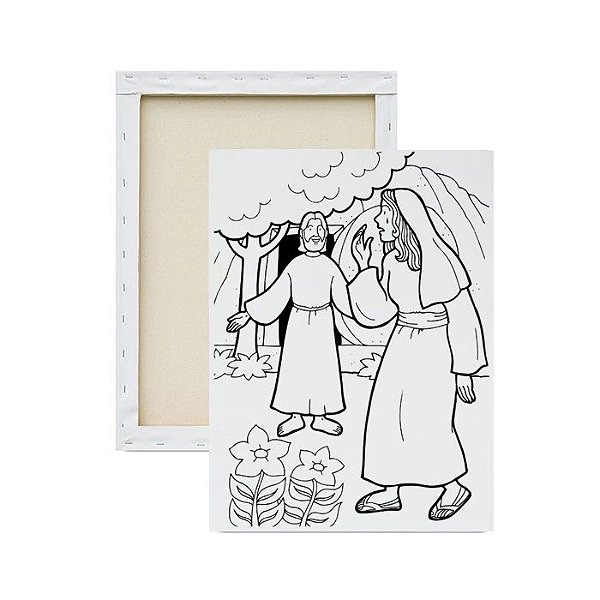 Tela Infantil para Pintar - A ressurreição de Jesus