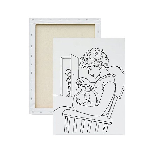 Tela Infantil para Pintar - Amamentação