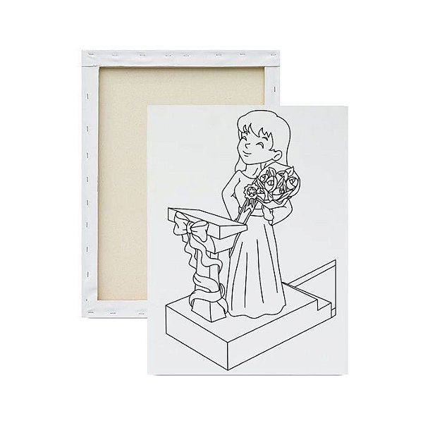 Tela Infantil para Pintar - A melhor Mãe do Mundo