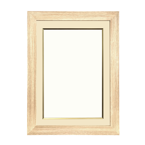 Molduras Para Quadros - 0850 Amadeirado Marfim (somente a moldura)