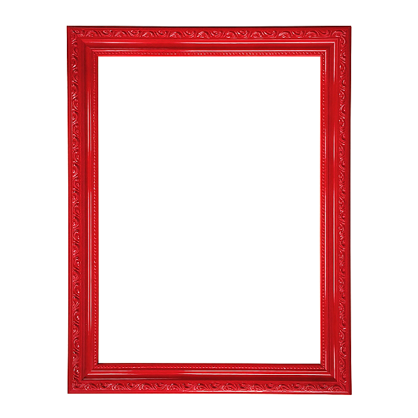 Moldura Vermelha para Fotos e Telas 0058 - Linha Clean