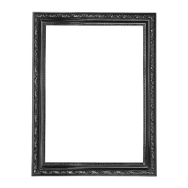 Moldura Preta para Fotos e Telas 0058 - Linha Clean