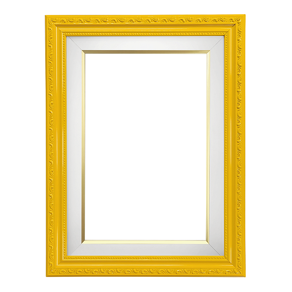 Moldura Amarela para Quadros e Telas 0058 - Linha Clean