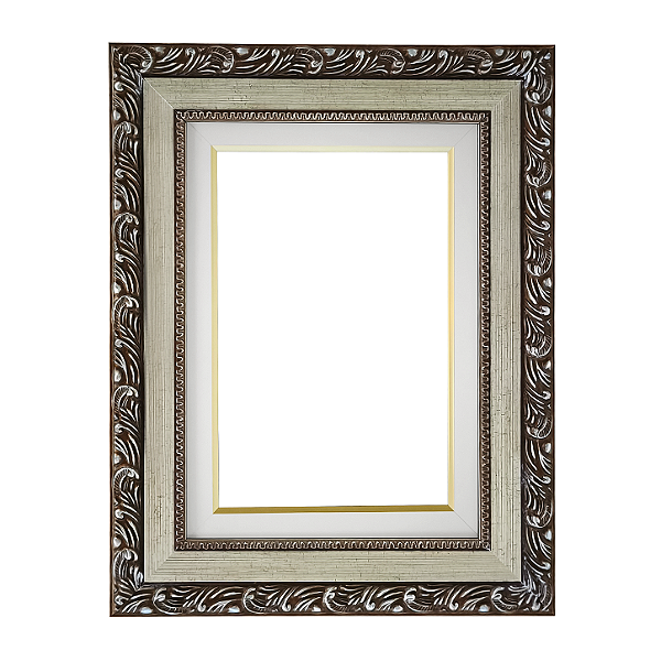 Moldura Prateada para Quadros e Telas 0907 - Linha Clássica