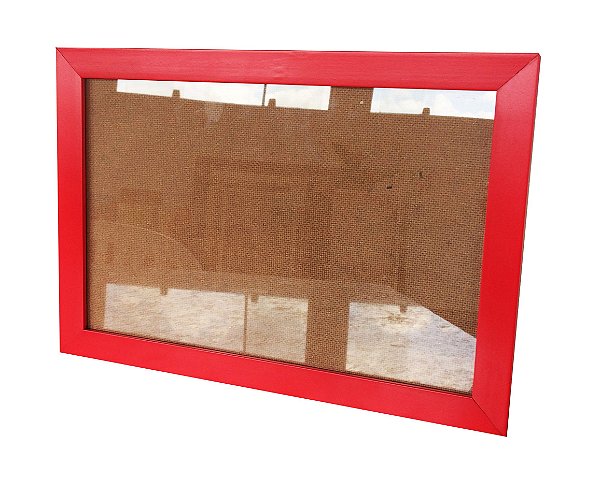 Moldura para Certificado Vermelho com Vidro