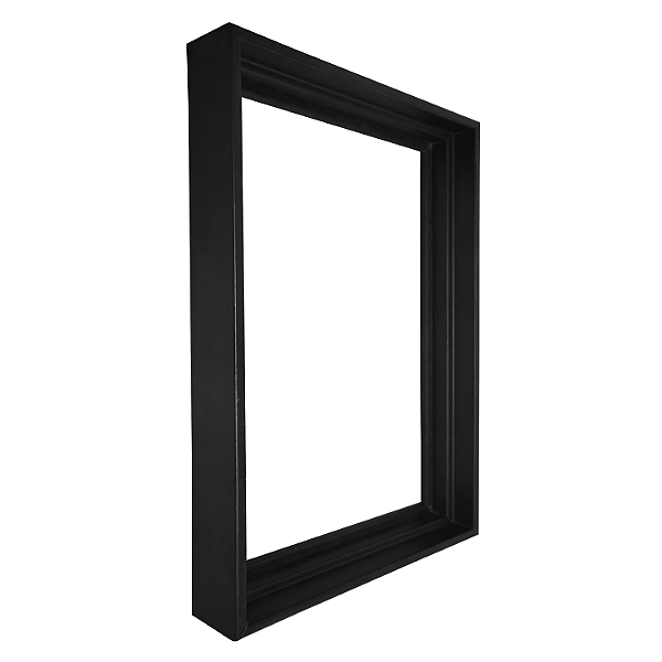 Moldura Para Painel Preta 0219 - Canaleta