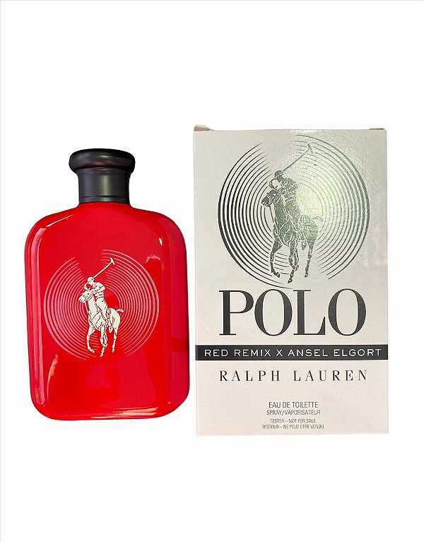 RALPH LAUREN	POLO RED REMIX X ANSEL 	TESTER	125ML  EAU DE TOILETTE MASCULINO