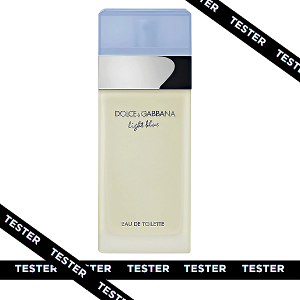 TESTER DOLCE & GABBANA LIGHT BLUE FEMININO EAU DE TOILETTE 100ML