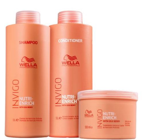 KIT WELLA PROFESSIONALS INVIGO NUTRI-ENRICH SALÃO TRIO (3 Produtos)