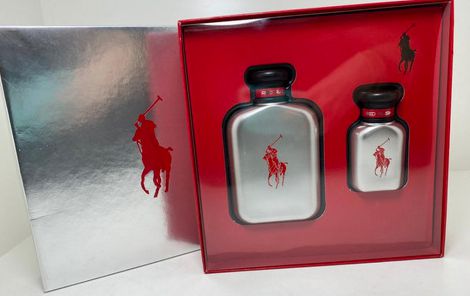 RALPH LAUREN KIT PERFUME POLO RED RUSH 125ML + PERFUME 40ML MASCULINO EAU DE TOILETTE