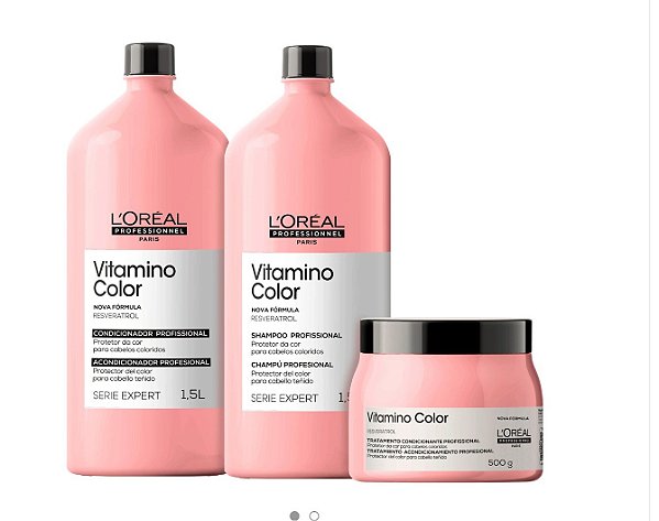Kit L'Oréal Professionnel Serie Expert Vitamino Color Salon Trio (3 Produtos)