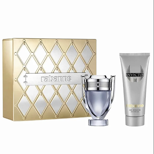 KIT PERFUME PACO RABANNE INVICTUS MASCULINO 50ML + SHAMPOO
