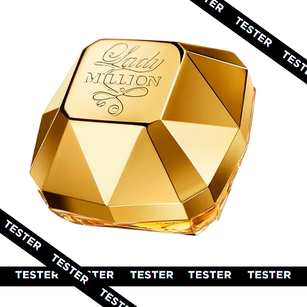 TESTER RABANNE LADY MILLION FEMININO EAU DE PARFUM 80ML