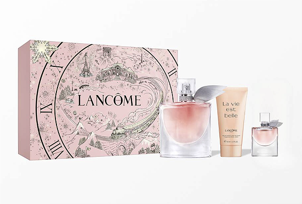 KIT LANCOME	LA VIE EST BELLE 100ML FEMININO + CREME CORPORAL + MINIATURA