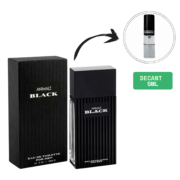 (DECANT) ANIMALE BLACK EAU DE TOILETTE MASCULINO 5ML