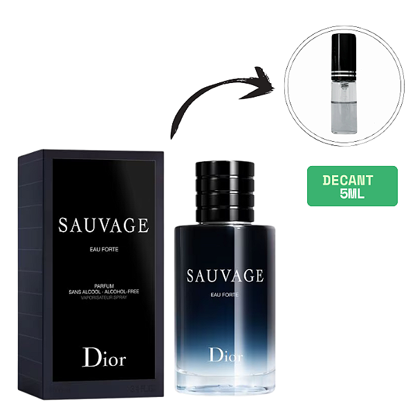 (DECANT) DIOR SAUVAGE EAU FORTE MASCULINO 5ML