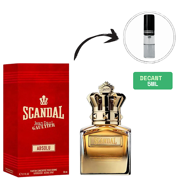 (DECANT) JEAN PAUL GAULTIER	SCANDAL ABSOLU PARFUM CONCENTRÉ MASCULINO 5ML