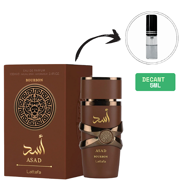 (DECANT) LATTAFA ASAD BOURBON EAU DE PARFUM MASCULINO 5ML