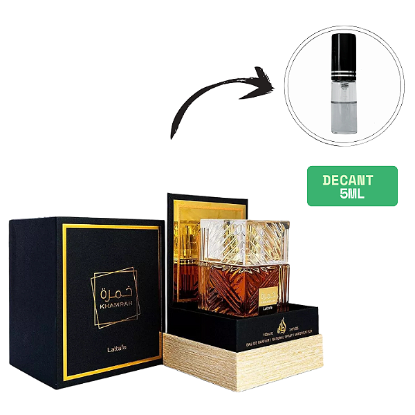 (DECANT) LATTAFA KHAMRAH EAU DE PARFUM UNISSEX 5ML