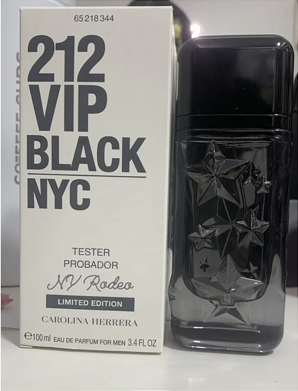 TESTER CAROLINA HERRERA VIP BLACK RODEO MASCULINO EAU DE PARFUM