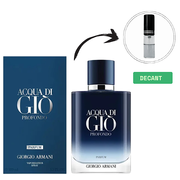 (DECANT) GIORGIO ARMANI ACQUA DI GIO PROFONDO MASCULINO EAU DE PARFUM