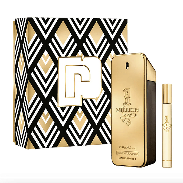 KIT RABANNE ONE MILLION 200ML EDT + TRAVEL 10ML