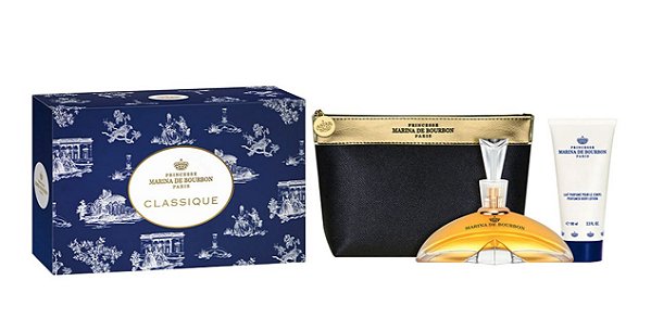 KIT MARINA DE BOURBON CLASSIQUE 100ML + HIDRATANTE 100ML + NECESSAIRE FEMININO EAU DE PARFUM