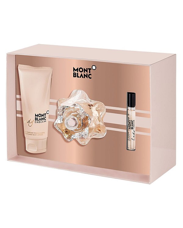 MONTBLANC 	KIT PERFUME LADY EMBLEM 75ML + BODY LOTION + PERFUME 7,5ML 	EDP	FEM