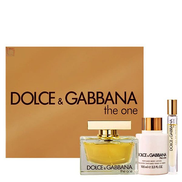 KIT DOLCE GABBANA 	THE ONE 75ML + 10ML + BODY LOTION EDP	FEM