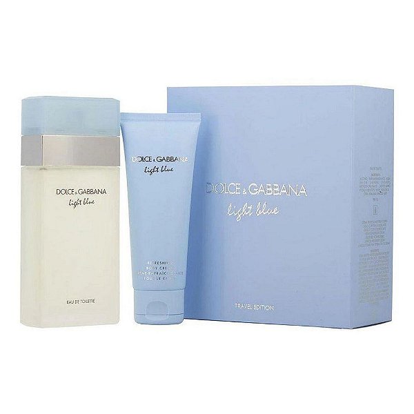 DOLCE GABBANA	KIT PERFUME LIGHT BLUE 100ML + BODY LOTION 75ML 	EDT	FEM