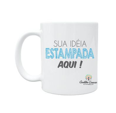 CANECA BRANCA PARA PERSONALIZAR - 100 UNIDADES