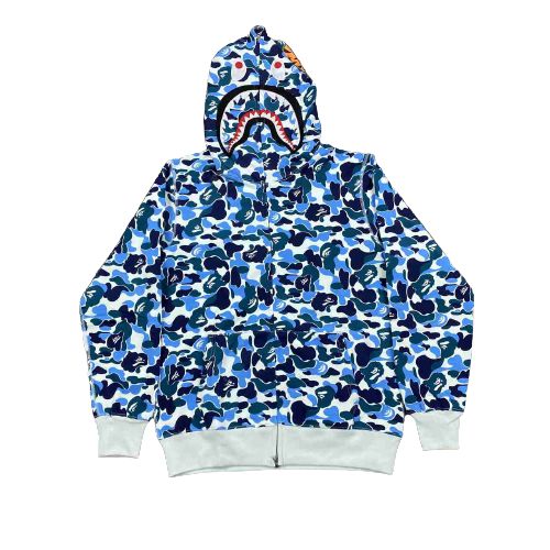 Blusa Moletom Bape Shark Camo Blue - ENCOMENDA