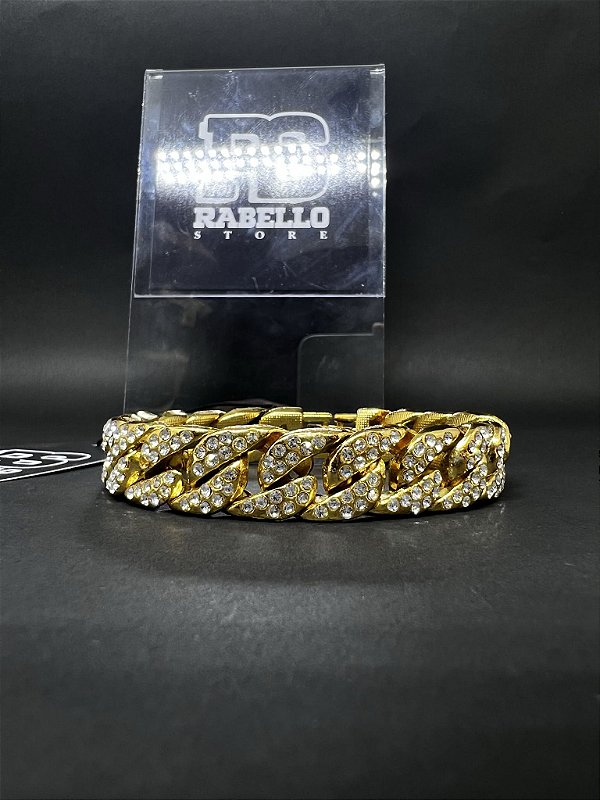 Pulseira Banhada Iced Out - PRONTA ENTREGA