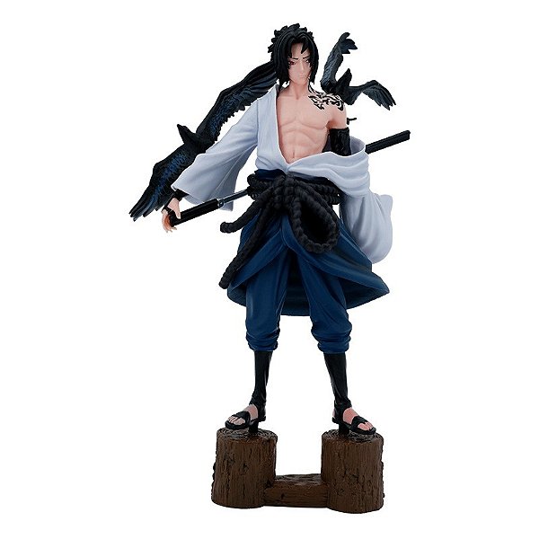 Boneco Naruto Shippudem Sasuke Uchiha Clássico Colecionável