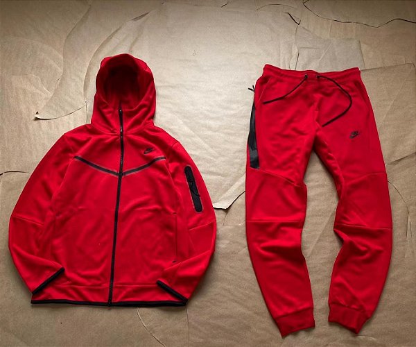 Conjunto Nike Tech Flecee Vermelha - Encomenda - Rabello Store - Tênis,  Vestuários, Lifestyle e muito mais